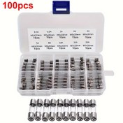 Resim 100 adet 5x20mm Cam Filtre Amplifikatör 0.2A-20A Cam Filtre Kombinasyon Paketi Depolama Kutusu ile, Metal Malzeme, Şarj Edilmemiş Güç Modu, Devre Koruma Ürünleri, Endüstriyel Elektrik, Devre Koruma Bileşenleri | Düzenli Filtre Paketi | Dayanıklı Metal Kutu, Filtre Kutusu, Filtre 