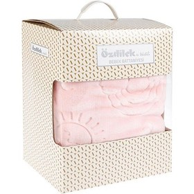 Resim Özdilek Bebe Embos Battaniye 100X120 Pudra Çok Renkli 