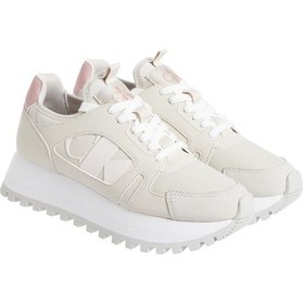 Resim Calvin Klein Runner Low Laceup Mıx Nbs Krem Kadın Sneaker Bej 