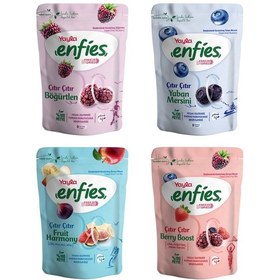 Resim Yayla Enfies Freeze Dried 4 Lü Böğürtlen /yaban Mersini/berry Boost/fruit Harmony 15 G 