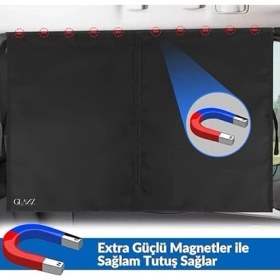 Resim 1 Adet Araç Yan Cam Perdesi Mıknatıslı Oto Güneşlik Araba Anne Bebek Emzirme Perdesi 