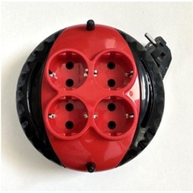 Resim Seyyar Makaralı Kablo Mini 3 Metre Kablolu Priz 