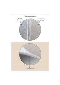 Resim West Home Makinede Yıkanabilir Kaymaz Taban Leke Tutmaz Oval Modern Yolluk Ev Dekorasyonu İçin Beyaz Kesme Yolluk Wh413 White Oval Yolluk 