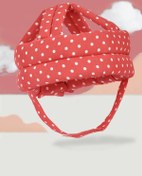 Resim Ayarlanabilir Bebek Çocuk Baş Kafa Koruma Güvenlik Kaskı Kırmızı Benekli 