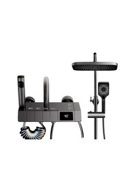 Resim Piyano Tuşlu Dijital Isı Göstergeli Antrasit Duş Seti Diğer 