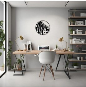 Resim Dekoratif Metal Sanatı Bloklar Blocks Metal Duvar Tablosu Soyut 