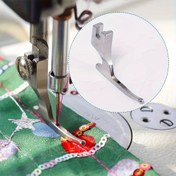 Resim Gümüş Düğün Perdesi Hemming Ayak, Boncuk ve Payetler için Uygun, Tüm Çelik Malzeme, Moda Kumaş Payet Sabitleme için Çekiç Gerektirmez 