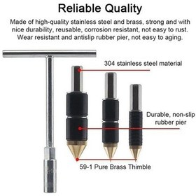 Resim Pazly Isıda Eriyen Su Durdurma Pimi, Paslanmaz Çelik Ppr Tüp Su Durdurucu, Mutfak/banyo Onarım, 6 Nokta + Anahtar 
