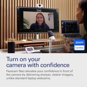 Resim Facecam Neo - Full Hd Web Kamerası, Konforlu Görüş Koruma Kapağı, Işık Düzeltme, Video K 