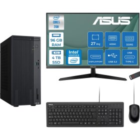 Resim Asus Expertcenter P500MV Intel® Core™ Ultra 5 210H 4.8ghz Aı 96GB Ddr5 4tb SSD 27" 120Hz Intel® Intel® Graphics Freedos Mini Tower Masaüstü Bilgisayar E52108512B0DF35+ZETTAUSBBELLEK 