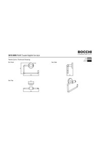 Resim Bocchi Piave Tuvalet Kağıtlık Yarı Açık Mat Siyah 3015-0005-ab Krom 