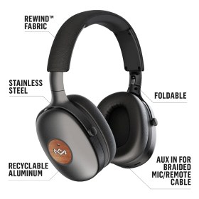 Resim Marley Positive Vibration Xl Anc Kulak Üstü Gürültü Önleyici Kulaklık Kablosuz Bluetooth - Sürdürüle 