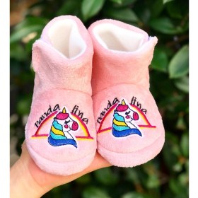 Resim MyChild Çocuk Panduf , Cırt Cırtlı Kaydırmaz Taban Anaokulu Kreş ve Ev Ayakkabısı 