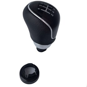Resim Ford Focus 2008 - 2011 Vites Topuzu 5 Vites Siyah Nikelajlı 8A6J 7J132 BB - 1580939 