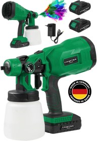 Resim CRAFTERTOOLS Germany 36 V 5Ah Çift Akülü Yüksek Basınçlı Püskürtme Boya Tabancası Şarjlı İlaçlama & Boya Makinesi 