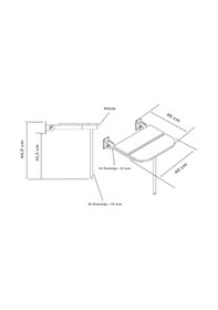 Resim Tema Paslanmaz Engelli Banyo Duş Oturağı Katlanır Ahşap Oturaklı Çok Renkli 