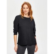 Resim Faik Sönmez Triko Görünümlü Kadın Sweatshirt 69154 (U69154) 