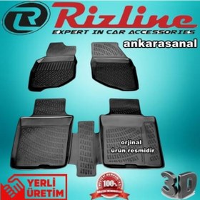 Resim Rizline Honda Jazz 3D Paspas Havuzlu Siyah Hb 2002-2008 Arası N11.10387 