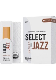 Resim Rico Orrs10ssx3m Organic Select Jazz Unfiled Soprano Saksafon Kamışı No: 3 Medium Profesyonel/caz - 10'lu Paket Organik Üretim, Caz Kesim Ve Üstün Ton 