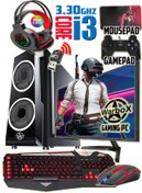 Resim WARBOX Michael I3 3220 3.30ghz 8gb Ram 240gb Ssd 250gb Hdd R7 240-4gb E.kartı 19" Monitör Gaming Pc 