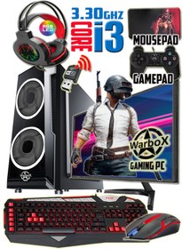 Resim WARBOX Michael I3 3220 3.30ghz 8gb Ram 240gb Ssd 250gb Hdd R7 240-4gb E.kartı 19" Monitör Gaming Pc 