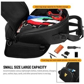 Resim Ankatek Motosiklet Depo Çantası With Telefon Tutucu - Çok İşlevli - Black - Cross Riding Motosikletler İçin Uygun Siyah Siyah 