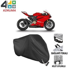 Resim Ducati 1199 Panigale R Motosiklet Brandası ( Kilit Uyumlu - Siyah 