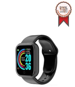 Resim Y68 Watch Nabız Ölçer Çok Fonksiyonlu Bt Akıllı Saat Siyah 