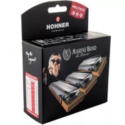 Resim Hohner Marine Band 1896 Propack Mızıka (C-G-A Majör) 