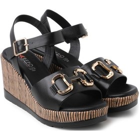 Resim Sandalet Kadın Diğer 51232-e4 Repo Nero Siyah 
