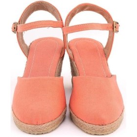 Resim Star Tombis Gerçek Elişi Topuğu Açık Bilekten Bantlı Dolgu Topuk Keten Hasır Espadril Handmade Nar Çiçeği Narçiçeği 