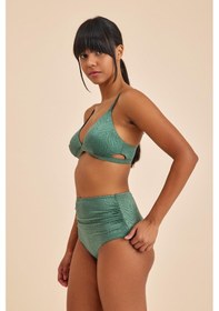 Resim Amarelle Bali Yeşil Dolgusuz Pedli Üçgen Bikini Üst Yeşil 