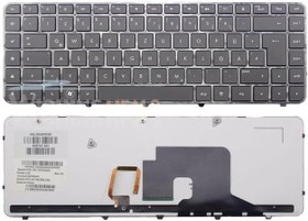 Resim Hp 625574-001 625574-141 ile Uyumlu Klavye Siyah Türkçe Işıklı 