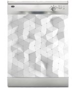 Resim 444magaza Bulaşık Makinası Sticker Kaplama 3 Boyutlu Geometrik 