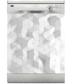 Resim 444magaza Bulaşık Makinası Sticker Kaplama 3 Boyutlu Geometrik 
