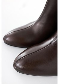 Resim Kahverengi Topuklu Klasik Bot 25163 Kahverengi 