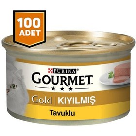 Resim Purina Gourmet Gold Kıyılmış Tavuklu Yetişkin Kedi Konservesi 100 x 85 G 