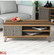 Resim Variant Inci Orta Sehpa - Mavi 