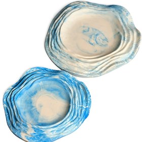 Resim Silsile x Mira El Yapımı Dekoratif Tabak - Büyük Boy + Küçük Boy 