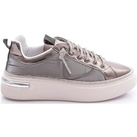 Resim Dgn 2590 Kadin Silver Taşli Sneakers Ayakkabi 2590-1571-R8966 Platin 
