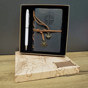 Resim Gri Defter Ve Beyaz Kalem Kutulu Set 
