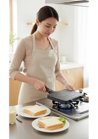 Resim Lüx Döküm Granit Ocak Üstü El Tost Makinesi Diğer 