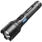 Resim Reedark P50 Led Güçlü Işık El Feneri, Type-c Şarj Edilebilir, Usb, Çift Anahtar, Elektrik Göstergesi, 18650 Pil, Su Geçirmez, Yakın-uzak Zoom 