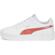 Resim Puma Kadın Sneaker - Carina 2.0 Glitzy Jr Puma White-Salmon-P - 38618201 