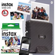 Resim Instax Wide Link Gri Akıllı Telefon Yazıcısı ve 10'lu Film 