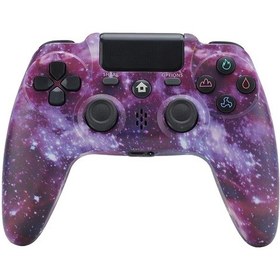 Resim Ps4 İçin Zr486 Kablosuz Oyun Denetleyicisi, Ürün Rengi: Mor Yıldızlı Gökyüzü 