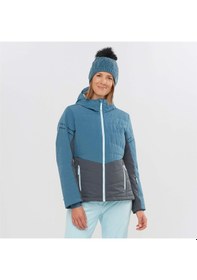 Resim Salomon Edge Kadın Kayak Montu Mallard Blue Lc1560900 Mavi 