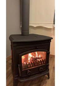 Resim Sirius Ultra Yk 3 Camlı Yan Kapaklı Şömine Döküm Soba 