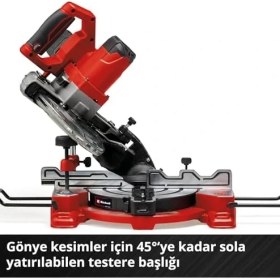 Resim Mabeyn Akülü Gönye Testere Te-Ms 18/8 Li-Solo Power X- (18 V, Ø 216 Karbür Uçlu Bıçak, Eğilebilir Testere Başlığı, Döner Tabla, Aküsüz) 