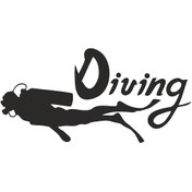 Resim Scuba Diving Tüplü Dalış Sticker 01704 